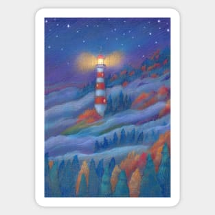 Forest Lighthouse Sticker